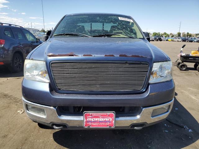 1FTPW14514KA75227 - 2004 FORD F150 SUPERCREW BLUE photo 5