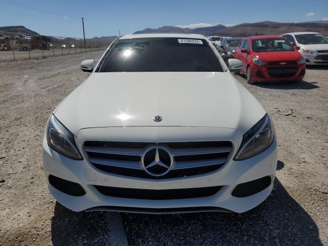 55SWF4JB1JU263678 - 2018 MERCEDES-BENZ C 300 WHITE photo 5