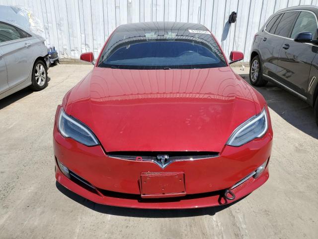 5YJSA1E26HF209570 - 2017 TESLA MODEL S RED photo 5