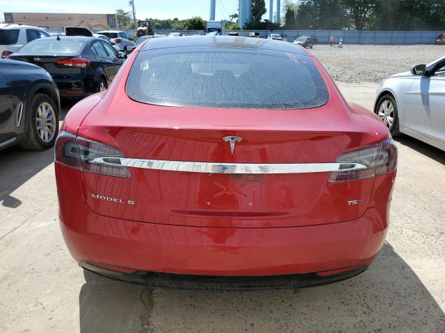 5YJSA1E26HF209570 - 2017 TESLA MODEL S RED photo 6