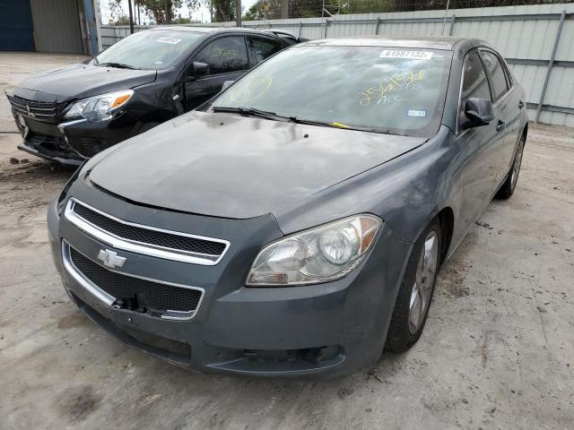 1G1ZH57B094256156 - 2009 CHEVROLET MALIBU 1LT GRAY photo 2