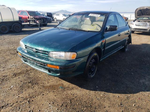 JF1GC2447PG511839 - 1993 SUBARU IMPREZA L PLUS GREEN photo 2