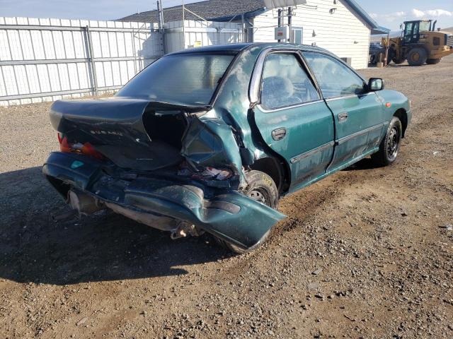 JF1GC2447PG511839 - 1993 SUBARU IMPREZA L PLUS GREEN photo 4