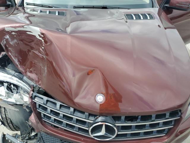 4JGDA5HB2EA436024 - 2014 MERCEDES-BENZ ML 350 4MATIC BURGUNDY photo 12