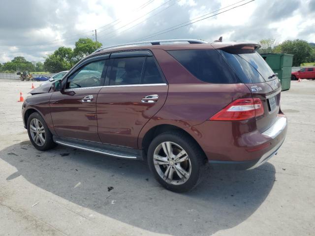 4JGDA5HB2EA436024 - 2014 MERCEDES-BENZ ML 350 4MATIC BURGUNDY photo 2