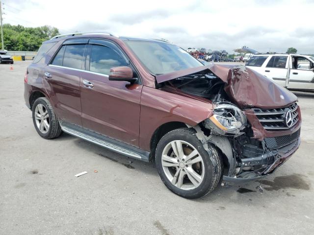 4JGDA5HB2EA436024 - 2014 MERCEDES-BENZ ML 350 4MATIC BURGUNDY photo 4