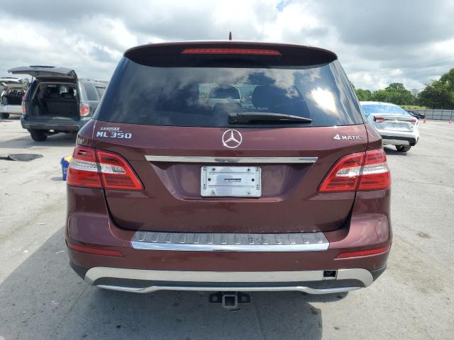 4JGDA5HB2EA436024 - 2014 MERCEDES-BENZ ML 350 4MATIC BURGUNDY photo 6