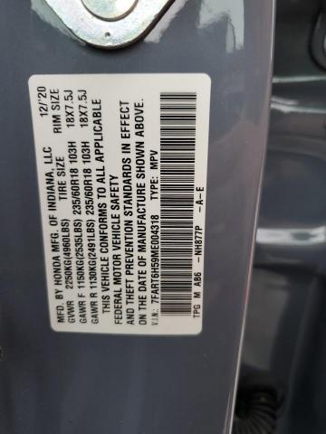 7FART6H59ME004318 - 2021 HONDA CR-V EX GRAY photo 14