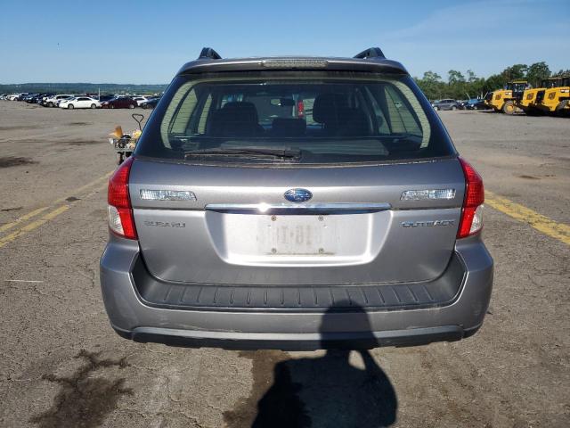 4S4BP60C387309543 - 2008 SUBARU OUTBACK SILVER photo 6