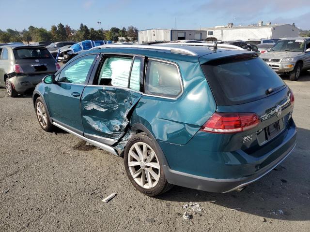 3VWM17AU0JM768047 - 2018 VOLKSWAGEN GOLF ALLTR S TEAL photo 2