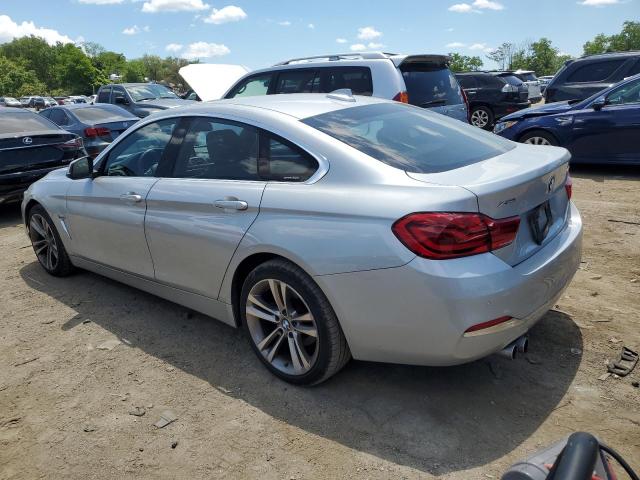 WBA4J3C59JBG90800 - 2018 BMW 430XI GRAN COUPE SILVER photo 2