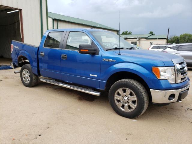 1FTFW1ET2BKE17628 - 2011 FORD F150 SUPERCREW BLUE photo 4