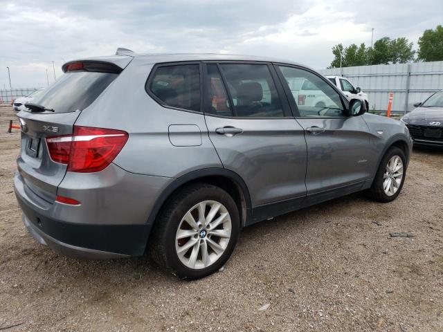 5UXWX9C51D0A09296 - 2013 BMW X3 XDRIVE28I GRAY photo 3