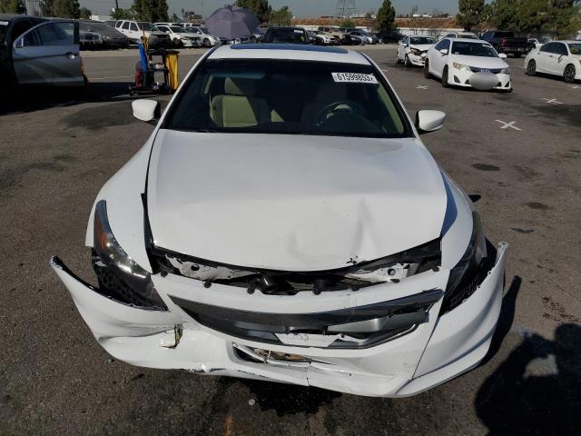 1HGCS2B89BA008635 - 2011 HONDA ACCORD EXL WHITE photo 5