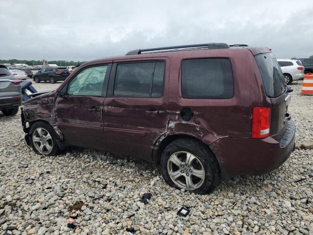 5FNYF4H53DB502940 - 2013 HONDA PILOT EXL BURGUNDY photo 2