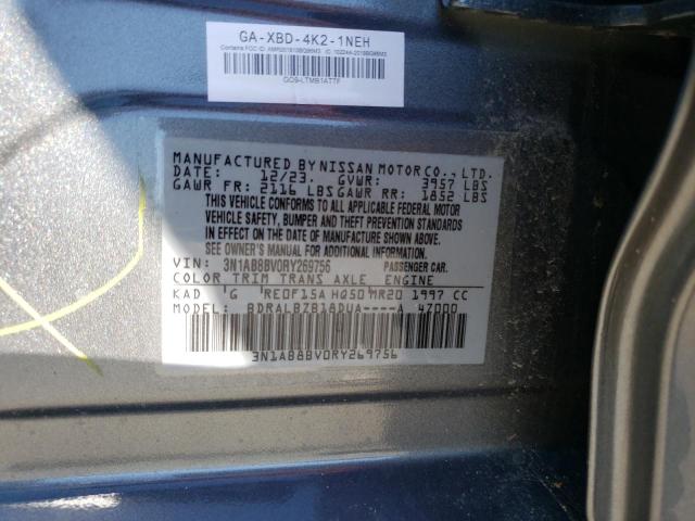 3N1AB8BV0RY269756 - 2024 NISSAN SENTRA S SILVER photo 12