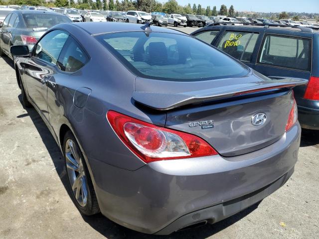 KMHHU6KH1BU055013 - 2011 HYUNDAI GENESIS CO 3.8L CHARCOAL photo 2