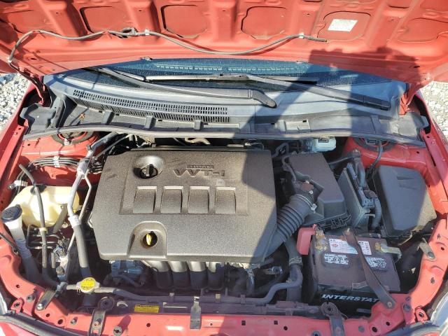 2T1BU4EE8CC792286 - 2012 TOYOTA COROLLA BASE RED photo 11