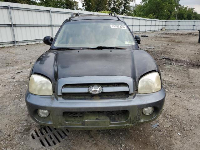 KM8SC13E55U954204 - 2005 HYUNDAI SANTA FE GLS BLACK photo 5