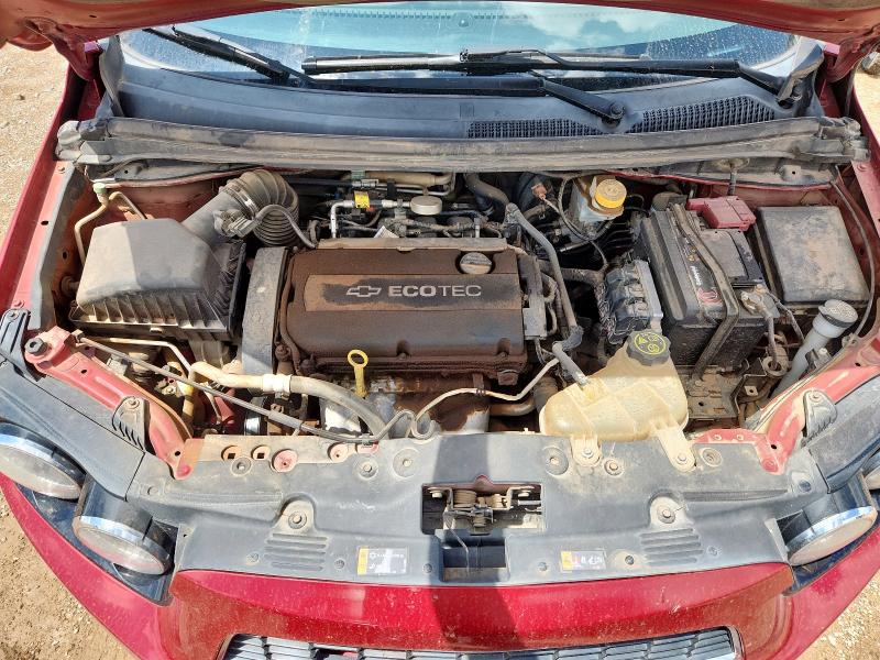 1G1JC6SH3D4191695 - 2013 CHEVROLET SONIC LT წითელი ფოტო 11