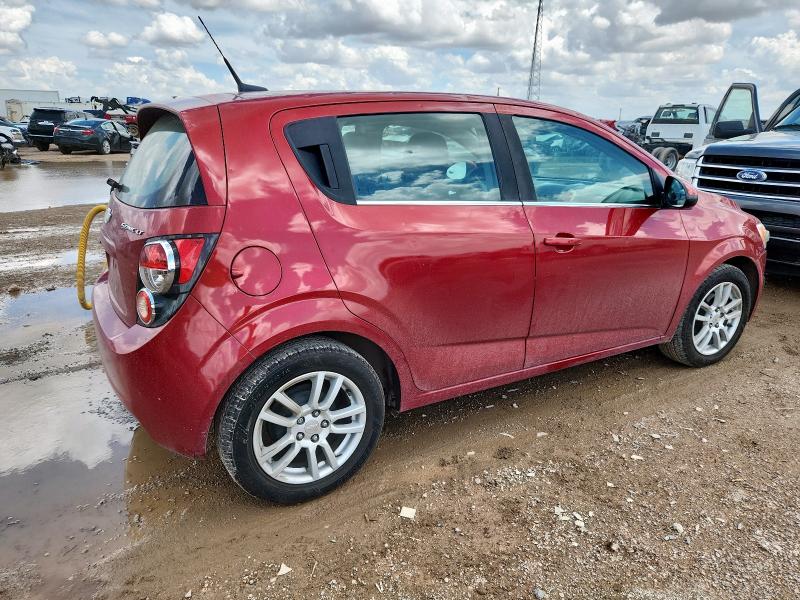 1G1JC6SH3D4191695 - 2013 CHEVROLET SONIC LT წითელი ფოტო 3