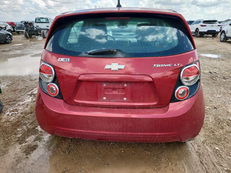 1G1JC6SH3D4191695 - 2013 CHEVROLET SONIC LT წითელი ფოტო 6
