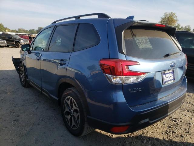 JF2SKAEC0KH580187 - 2019 SUBARU FORESTER PREMIUM BLUE photo 3