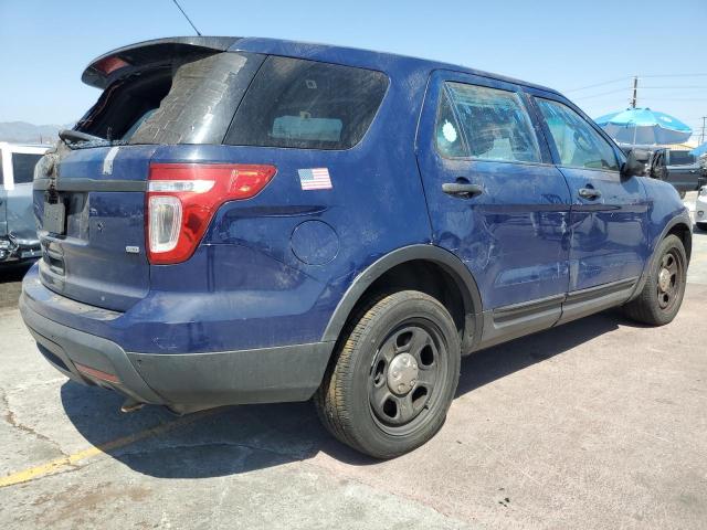 1FM5K8AR0EGC27226 - 2014 FORD EXPLORER POLICE INTERCEPTOR BLUE photo 3