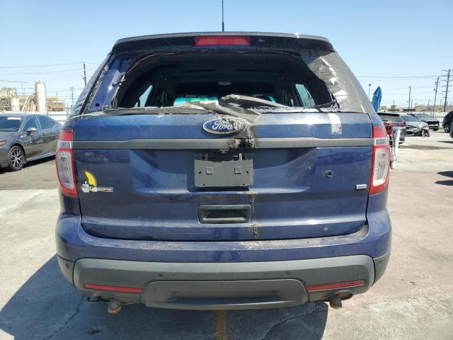1FM5K8AR0EGC27226 - 2014 FORD EXPLORER POLICE INTERCEPTOR BLUE photo 6