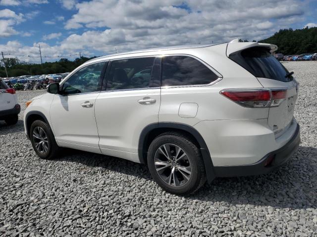 5TDJKRFH6GS506245 - 2016 TOYOTA HIGHLANDER XLE WHITE photo 2