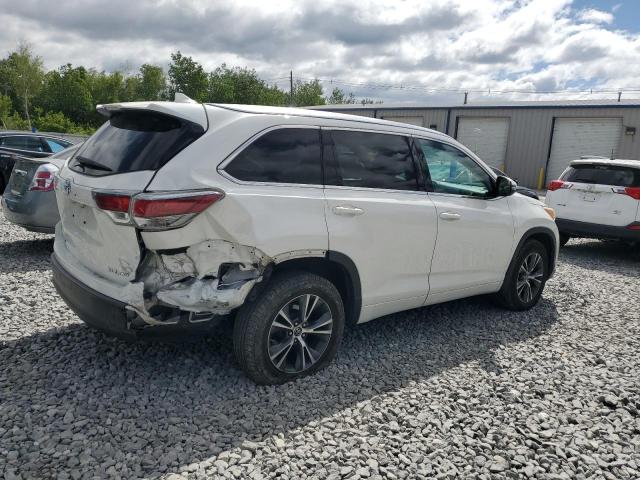 5TDJKRFH6GS506245 - 2016 TOYOTA HIGHLANDER XLE WHITE photo 3