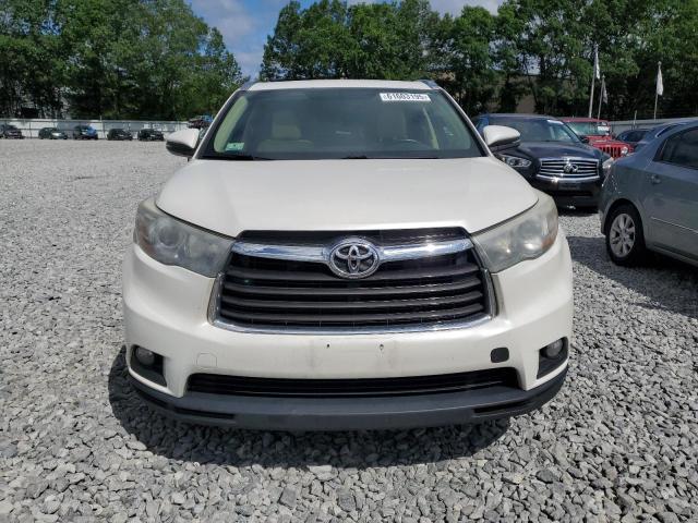 5TDJKRFH6GS506245 - 2016 TOYOTA HIGHLANDER XLE WHITE photo 5
