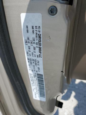 2C4RC1CG6DR512063 - 2013 CHRYSLER TOWN & COU TOURING L GOLD photo 13