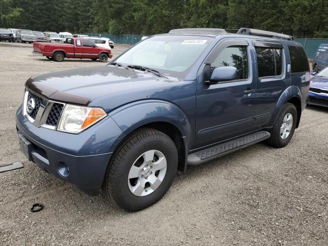 5N1AR18W56C638305 - 2006 NISSAN PATHFINDER LE BLUE photo 1