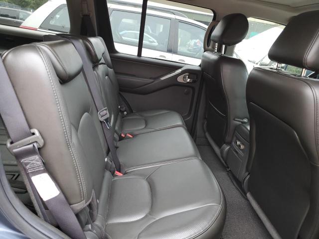 5N1AR18W56C638305 - 2006 NISSAN PATHFINDER LE BLUE photo 10