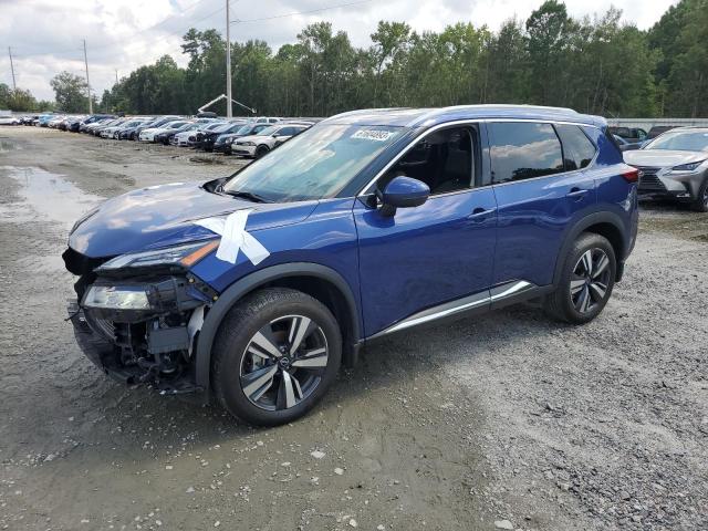 5N1BT3CA9NC717326 - 2022 NISSAN ROGUE SL BLUE photo 1