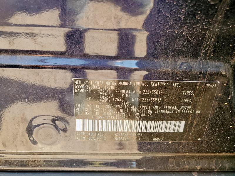 4T3RWRFV5RU146187 - 2024 TOYOTA RAV4 XLE BLUE photo 13