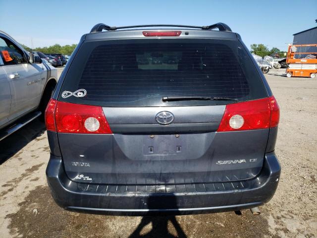 5TDZK23C87S003707 - 2007 TOYOTA SIENNA CE GRAY photo 6