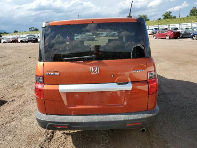 5J6YH2H76AL002483 - 2010 HONDA ELEMENT EX ORANGE photo 6