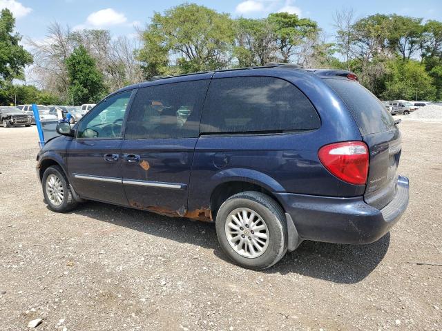 2C4GP54L34R576446 - 2004 CHRYSLER TOWN & COU TOURING BLUE photo 2