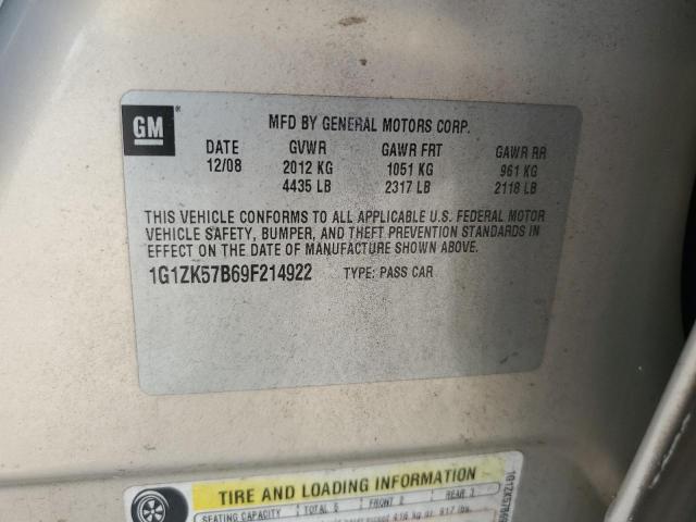 1G1ZK57B69F214922 - 2009 CHEVROLET MALIBU LTZ 蓝色 照片 12