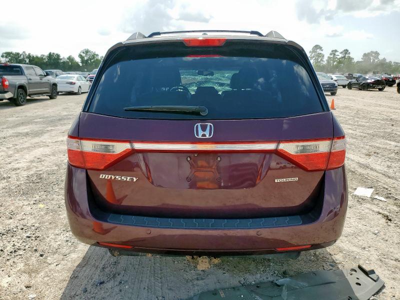 5FNRL5H90CB046092 - 2012 HONDA ODYSSEY TOURING MAROON photo 6