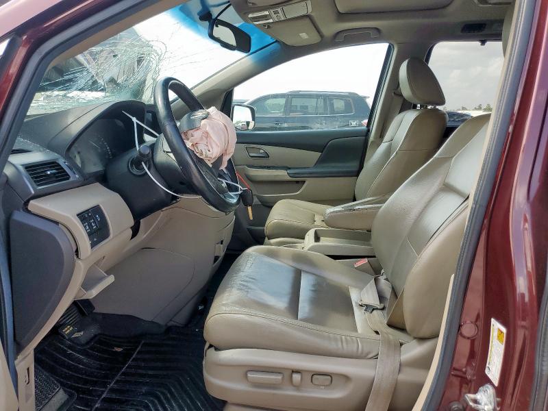 5FNRL5H90CB046092 - 2012 HONDA ODYSSEY TOURING MAROON photo 7