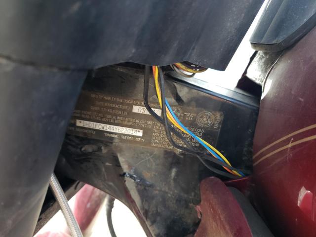 1HD1FCW144Y622014 - 2004 HARLEY-DAVIDSON FLHTCUI 勃艮第红 照片 9