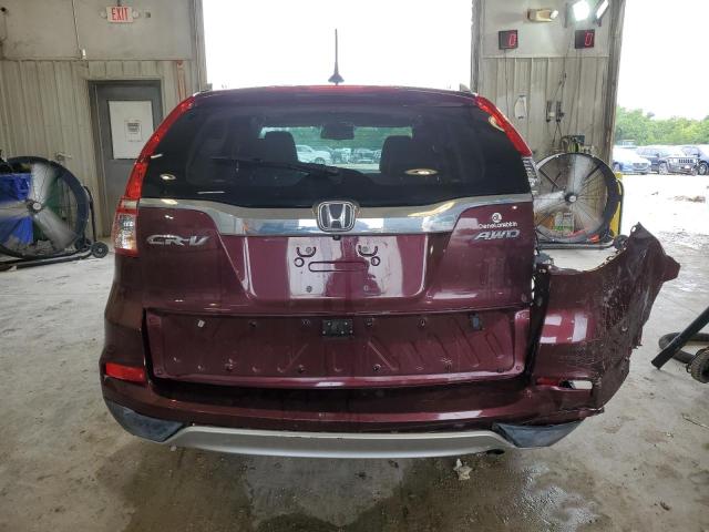 5J6RM4H90GL033203 - 2016 HONDA CR-V TOURING MAROON photo 6