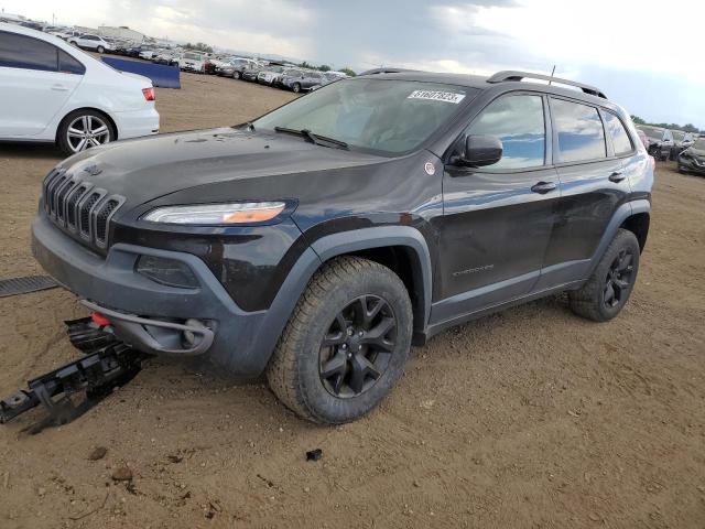 1C4PJMBS9GW323259 - 2016 JEEP CHEROKEE TRAILHAWK BLACK photo 1