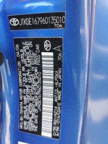 JTKDE167960135010 - 2006 TOYOTA SCION TC 蓝色 照片 12