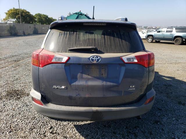 2T3BFREV1EW218273 - 2014 TOYOTA RAV4 LE BLUE photo 6