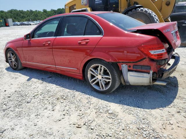 WDDGF4HB2EA947509 - 2014 MERCEDES-BENZ C 250 RED photo 2