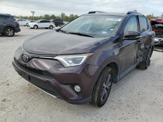 2T3RFREV8JW753724 - 2018 TOYOTA RAV4 ADVENTURE BURGUNDY photo 2